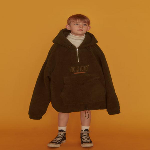 O!Oi FAKE FUR ANORAK_brown